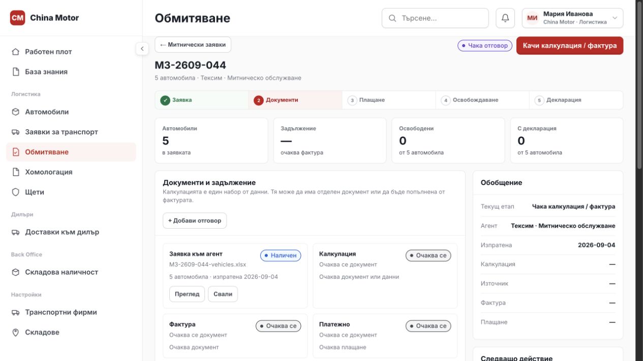 Митническо досие